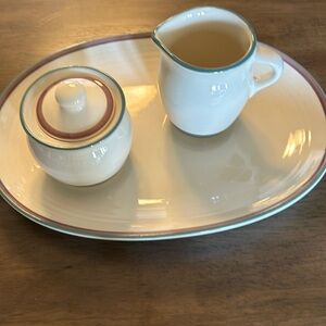Pfaltzgraff Serving Platter, Sugar & Creamer Set